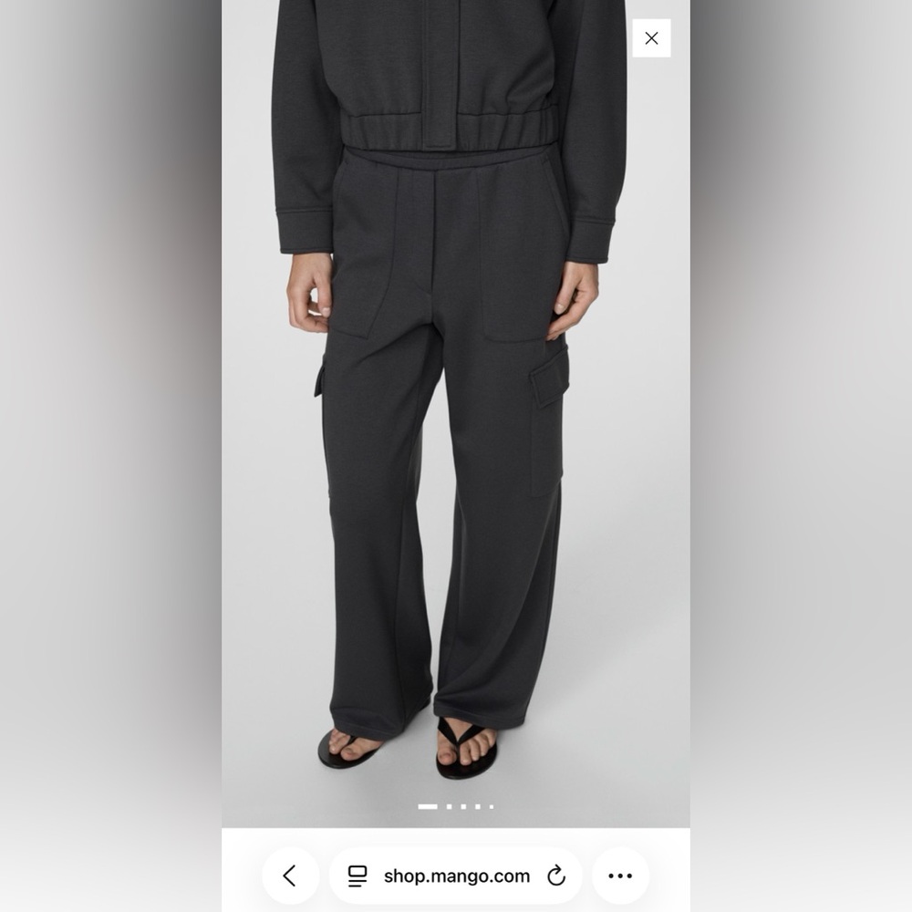 Mango Charcoal Bomber Jacket - image 8